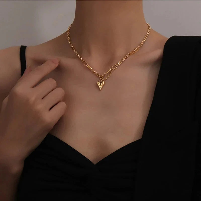 Amour Necklace featuring a delicate, love-inspired design perfect for everyday elegance.

