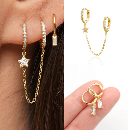 Cindy Earring Set, a stylish and versatile jewelry set that adds elegance and charm to any look for both casual and formal occasions.