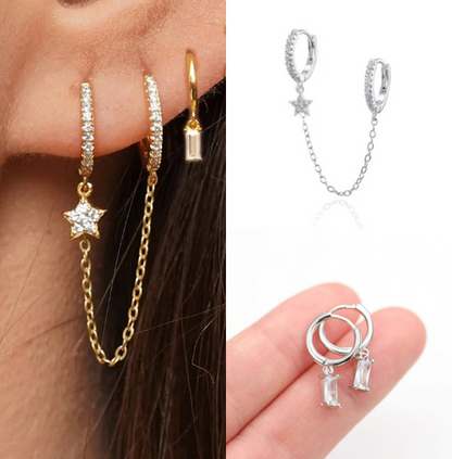 Cindy Earring Set, a stylish and versatile jewelry set that adds elegance and charm to any look for both casual and formal occasions.