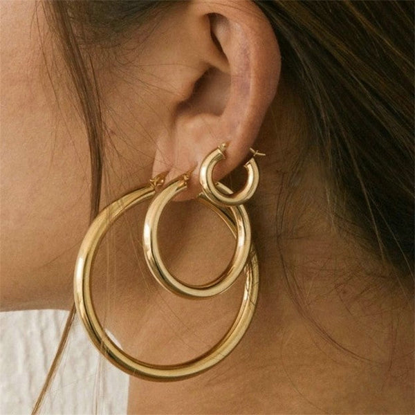 Classic Hoop Earrings, timeless and elegant jewelry that adds sophistication and charm to any look.
