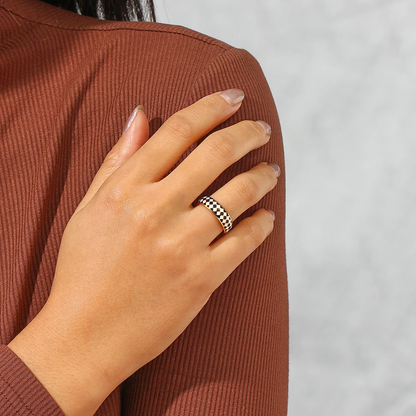 Image of the Cleopatra Ring – a bold and elegant ring with regal design, inspired by the iconic beauty of ancient queens.

