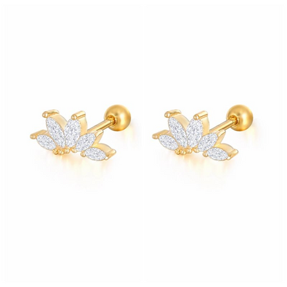 Crystal Pave Earrings S925, sterling silver earrings with sparkling pave crystals, offering elegance and shine for any special occasion.