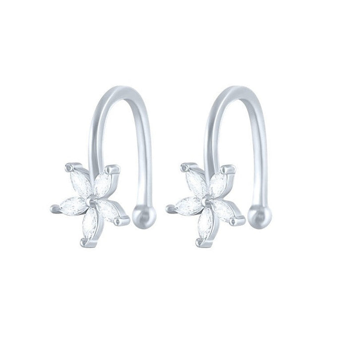 Fleur Ear Cuff S925, sterling silver ear cuff with an elegant and modern design, perfect for adding sophistication to your look.