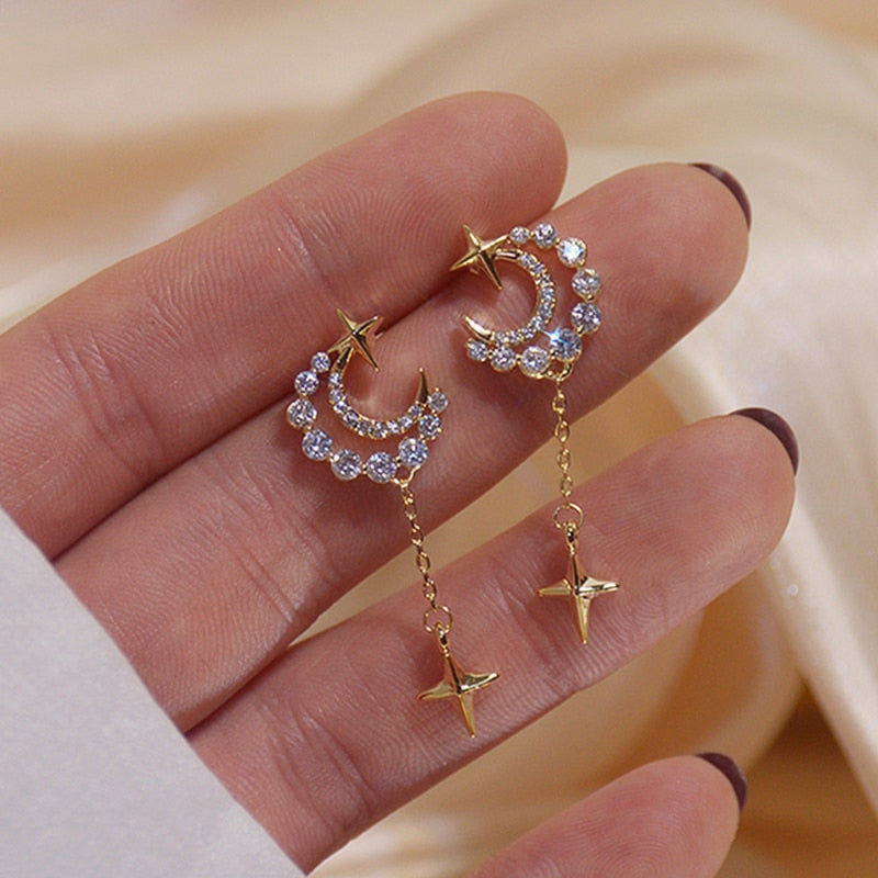 Moonlight Earrings with an elegant and radiant design, adding sophistication and charm to your look for any occasion.