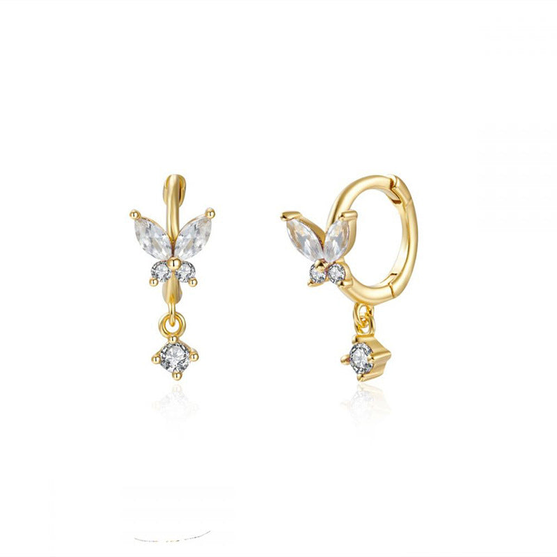 Pave Drop Studs S925, sterling silver earrings with sparkling pave details, adding elegance and shine to your look.