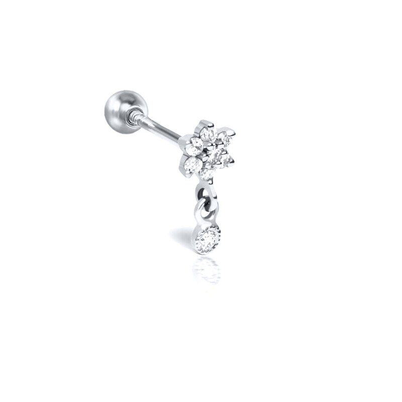 Pave Drop Studs S925, sterling silver earrings with sparkling pave details, adding elegance and shine to your look.