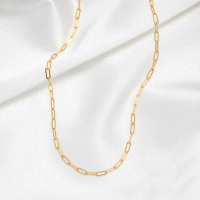 Rope Link Necklace with a classic twisted chain design, ideal for layering or wearing alone.

