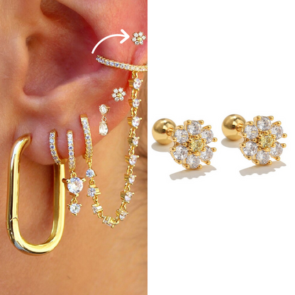 Soleil Earring Set, radiant and elegant jewelry that enhances your style with a sophisticated and timeless design.