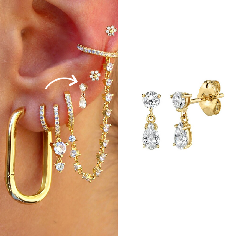 Soleil Earring Set, radiant and elegant jewelry that enhances your style with a sophisticated and timeless design.