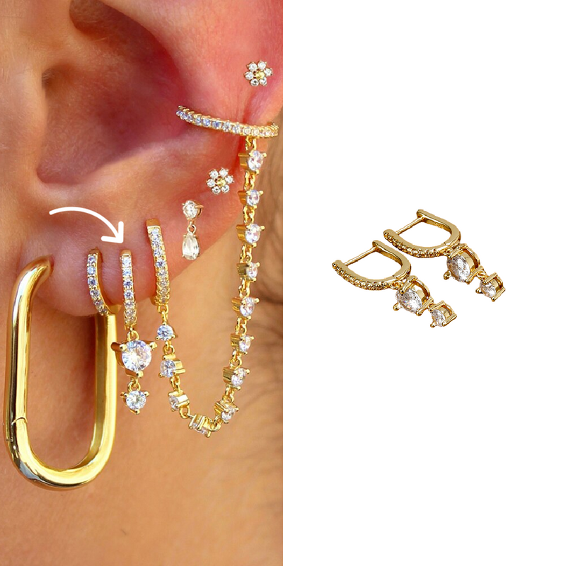 Soleil Earring Set, radiant and elegant jewelry that enhances your style with a sophisticated and timeless design.