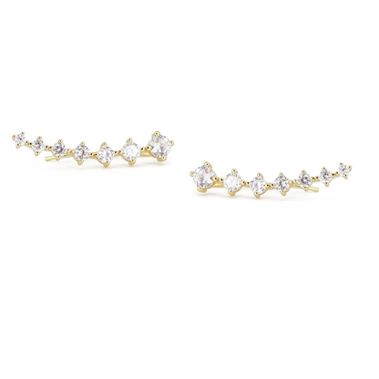 Sophie Ear Climber S925, sterling silver earrings with a chic and modern design, perfect for adding elegance and style to your look.