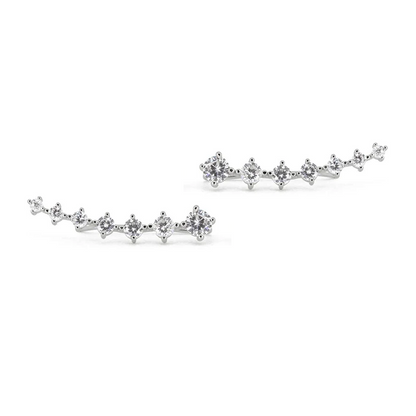 Sophie Ear Climber S925, sterling silver earrings with a chic and modern design, perfect for adding elegance and style to your look.