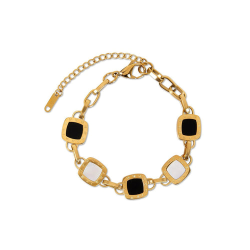 Image of the Velvet Whisper Bracelet – a refined 18K gold stainless steel bracelet with soft, elegant lines for a graceful everyday look.

